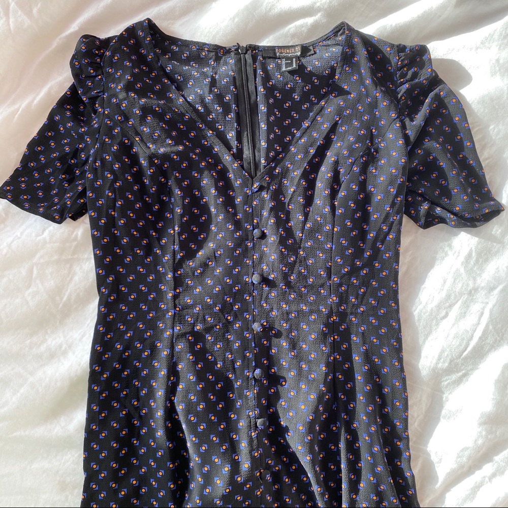forever 21 button down dress